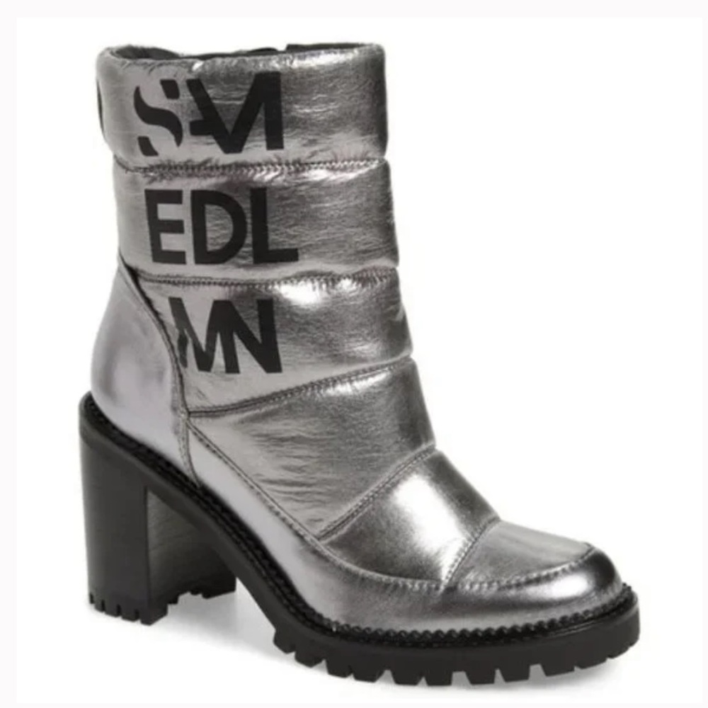 Sam Edelman Suzie Puffer Bootie in Pewter